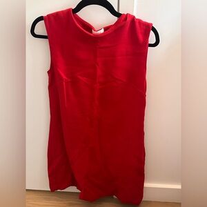 Sleeveless Red Top
